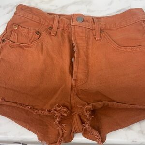Levi's 501 Women's Rust Jean Shorts